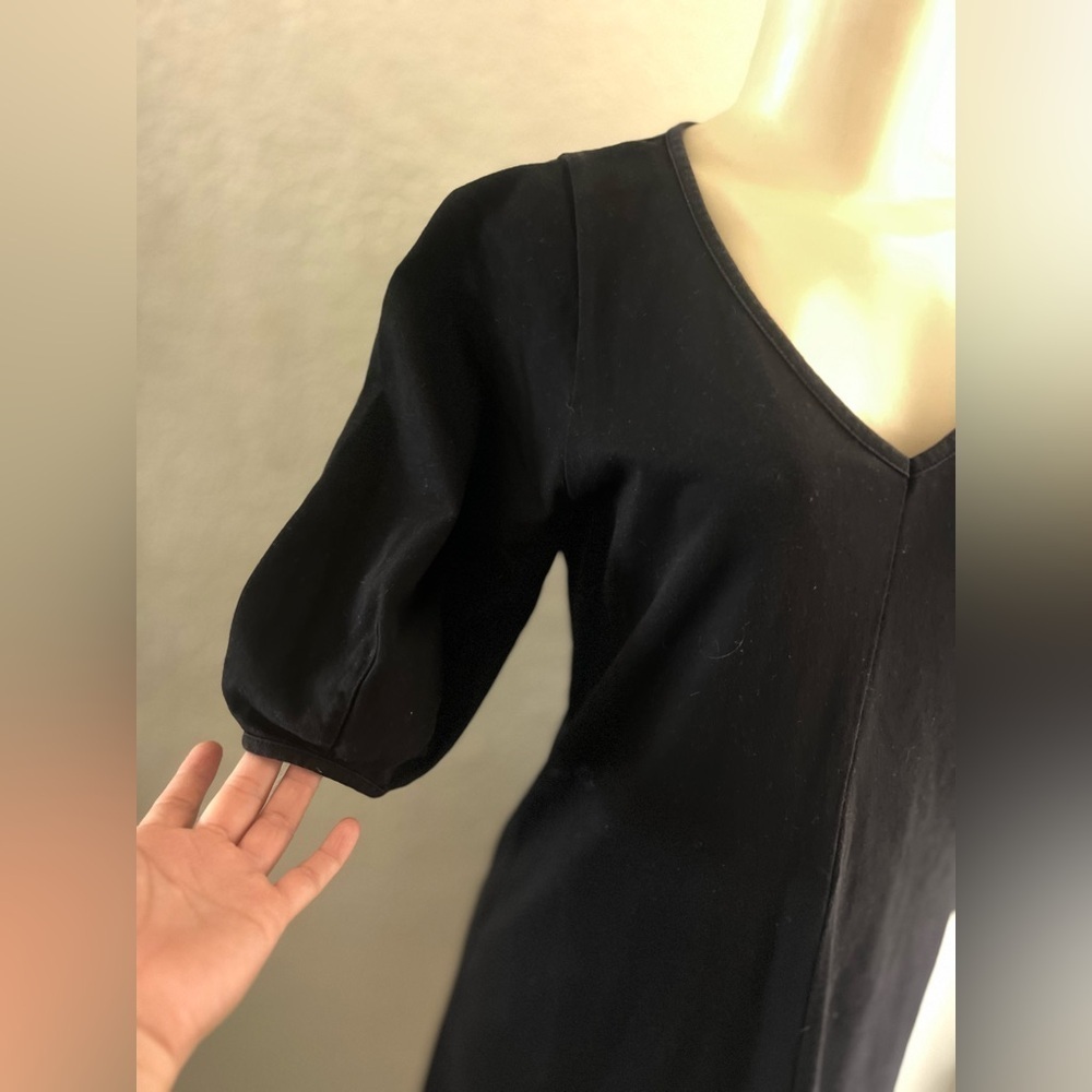 Anthropologie Velvet Graham Spencer Ignacia Black Structured Dress Sz Small - Picture 7 of 12